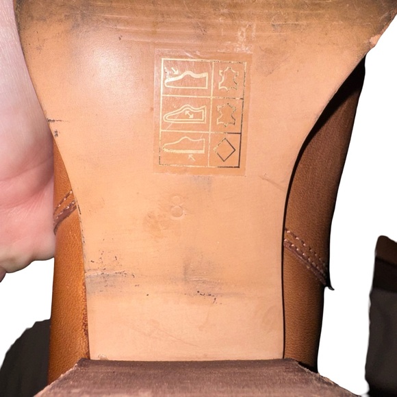 Madewell the Brady Leather Chelsea Ankle Boots Cognac English Saddle Size 8 - Picture 5 of 6